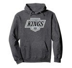 Los Angeles Kings Icon Dark Heather Officially Licensed Pullover Hoodie