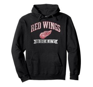 Detroit Red Wings Vintage Hockey Officially Licensed Pullover Hoodie