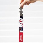 Rico Industries NHL Hockey Florida Panthers Standard Wrist Lanyard Key Chain, Cute Wristlet Strap Keychain Holder for Women Men Car Keys ID Badges Card Wallet Phone Camera