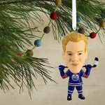 Hallmark NHL Edmonton Oilers Connor McDavid Bouncing Buddy Christmas Ornament