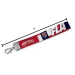 Rico Industries NHL Hockey Florida Panthers Standard Wrist Lanyard Key Chain, Cute Wristlet Strap Keychain Holder for Women Men Car Keys ID Badges Card Wallet Phone Camera