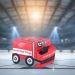 Bleacher Creatures Detroit Red Wings Zamboni 7" NHL Kuricha Plushie - Soft Inspired Plush