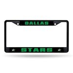 Rico Industries NHL Dallas Stars Black 12" x 6" Black Metal Car/Truck Frame Automobile Accessory