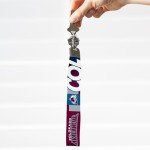 Rico Industries NHL Hockey Colorado Avalanche Standard Wrist Lanyard Key Chain, Cute Wristlet Strap Keychain Holder for Women Men Car Keys ID Badges Card Wallet Phone Camera