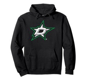 Dallas Stars Icon Black Officially Licensed Pullover Hoodie
