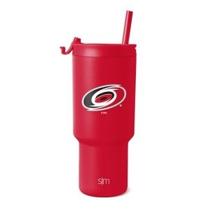 Simple Modern Officially Licensed NHL Carolina Hurricanes 30 oz Tumbler with Flip Lid and Straws | Hockey Insulated Cup Stainless Steel | Gifts for Men Women | Trek Collection | Carolina Hurricanes