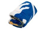 Calhoun NHL Surf & Skate Team Logo Plush Flannel Plaid Throw Blanket (50" by 60") (Buffalo Sabres)