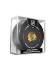 Chicago Blackhawks Official Game Hockey Puck with Holder