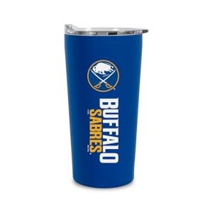 Rico Industries NHL Hockey Buffalo Sabres 18oz Soft Touch, Easy Grip Tumbler