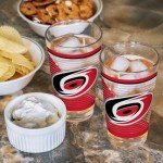 Rico Industries NHL Hockey Carolina Hurricanes 16 oz Pint Glasses with Digitally Printed Logo, Set of 2 Classic Drinking Glasses, for Fans, Dishwasher Safe