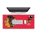 YouTheFan NHL Chicago Blackhawks Logo Series Desk Pad, Team Colors