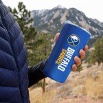 Rico Industries NHL Hockey Buffalo Sabres 18oz Soft Touch, Easy Grip Tumbler