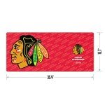 YouTheFan NHL Chicago Blackhawks Logo Series Desk Pad, Team Colors