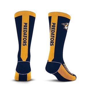 For Bare Feet NHL NASHVILLE PREDATORS MVP Crew Sock Team Color Medium