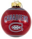FOCO Montreal Canadiens – Collector's Edition Canadiens Glass Ball Ornament – Represent The Red, White and Blue and Show Your NHL Spirit with Licensed Canadiens Holiday Fan Decorations