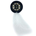 BEST PLUSH CAT TOY: NHL BOSTON BRUINS Complete Set of 3 piece Cat Toys filled with Fresh Catnip. Includes: 1 Jersey Cat Toy, 1 Hockey Puck Cat Toy with Feathers & 1 #1 Fan Cat Toy. Beautiful Team LOGO