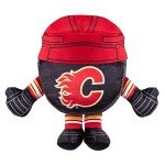 Bleacher Creatures Calgary Flames 8" NHL Kuricha Hockey Puck Sitting Plush - Soft Chibi Inspired Plush