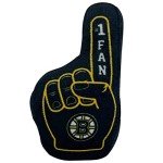 BEST PLUSH CAT TOY: NHL BOSTON BRUINS Complete Set of 3 piece Cat Toys filled with Fresh Catnip. Includes: 1 Jersey Cat Toy, 1 Hockey Puck Cat Toy with Feathers & 1 #1 Fan Cat Toy. Beautiful Team LOGO