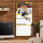TURNER SPORTS Boston Bruins 2025 12x12 Team Wall Calendar (25998011932)
