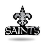 Rico Industries NFL New Orleans Saints Chrome Finished Auto Emblem 3D Sticker