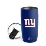 Simple Modern Officially Licensed NFL New York Giants 16oz Travel Coffee Tumbler with Flip Lid | Stainless Steel Cup | Football Gifts for Men, Women | Voyager Collection | New York Giants