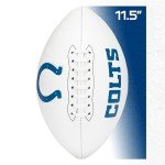 Franklin Sports NFL Indianapolis Colts Autograph Football - Official Size White Panel Souvenir Football for Autographs + Signatures - NFL Team Fan Shop Memorabilia Ball for Display