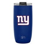 Simple Modern Officially Licensed NFL New York Giants 16oz Travel Coffee Tumbler with Flip Lid | Stainless Steel Cup | Football Gifts for Men, Women | Voyager Collection | New York Giants