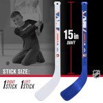 Franklin Sports New York Islanders NHL Mini Hockey Stick Set - NHL Team Knee Hockey Stick and Ball Set - Two Players - Great Toy for Kids