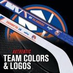 Franklin Sports New York Islanders NHL Mini Hockey Stick Set - NHL Team Knee Hockey Stick and Ball Set - Two Players - Great Toy for Kids