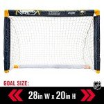 Franklin Sports Buffalo Sabres Mini Hockey Set - Knee Hockey Goal, Ball, & 2 Hockey Stick Combo Set - Mini Goal Net - NHL Official Hockey Set, 28" x 20" x 12"