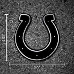 Rico Industries NFL Indianapolis Colts Chrome Finished Auto Emblem 3D Sticker