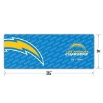 YouTheFan NFL Los Angeles Chargers Logo Series Desk Pad SMU
