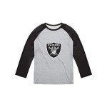 FOCO Las Vegas Raiders NFL Mens Gray Big Logo Raglan - XL