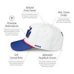 FOCO Men's New York Giants Cap NFL Team Logo Monty Script Marquee RF Hat, White