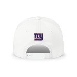 FOCO Men's New York Giants Cap NFL Team Logo Monty Script Marquee RF Hat, White