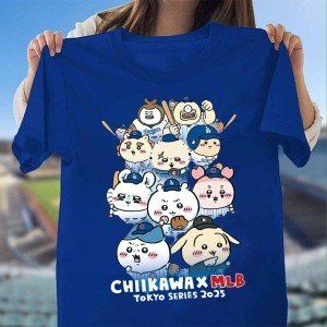 Chiikawa × MLB TOKYO SERIES 2025 T-Shirt Fans Gift