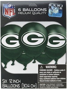 Green Bay Packers Latex Balloons - 12" (6 Pack) - Perfect for Game Day Celebrations & Diehard Fan Events