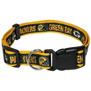 NFL PET Collar Green Bay Packers Dog Collar, Medium Football Team Collar for Dogs & Cats. A Shiny & Colorful Cat Collar & Dog Collar Licensed by The NFL