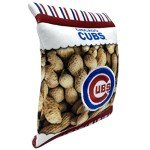 MLB Chicago Cubs Plush Peanuts Snack Toy for Dogs & Cats with Embroidered Team Name & Logo with Inner Squeaker