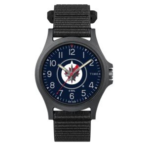 Timex Men's NHL Pride 40mm Watch – Winnipeg Jets with Black FastWrap Strap