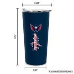 Rico Industries NHL Hockey Washington Capitals 18oz Soft Touch, Easy Grip Tumbler