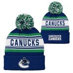 NHL Kids Youth Official Primary Logo Sport Knit Cold Weather Cuffed Pom Beanie Hat (US, Alpha, One Size, Vancouver Canucks)