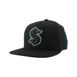 ZHATS Standard NHL Officially Licensed Adjustable Snapback Hat Flat Bill Z11 Black Element, One Size