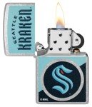 Zippo NHL Seattle Kraken 2024 Street Chrome Pocket Lighter