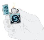 Zippo NHL Seattle Kraken 2024 Street Chrome Pocket Lighter