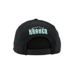 ZHATS Standard NHL Officially Licensed Adjustable Snapback Hat Flat Bill Z11 Black Element, One Size