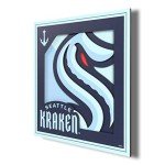 YouTheFan NHL Seattle Kraken 3D Logo Series Wall Art - 12x12