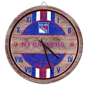 FOCO New York Rangers NHL Barrel Wall Clock