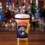 Rico Industries NHL Hockey Florida Panthers 16 oz Pint Glasses with Digitally Printed Logo, Set of 2 Classic Drinking Glasses, for Fans, Dishwasher Safe