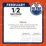 Turner Sports Edmonton Oilers 2025 Box Calendar (25998053113)